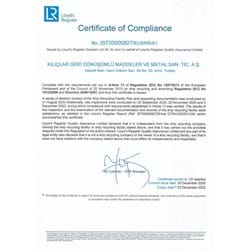 Hong Kong Convention ve Certificate of Compliance - Kılıçlar A.Ş